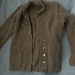 Cozy Brown Knit Cardigan